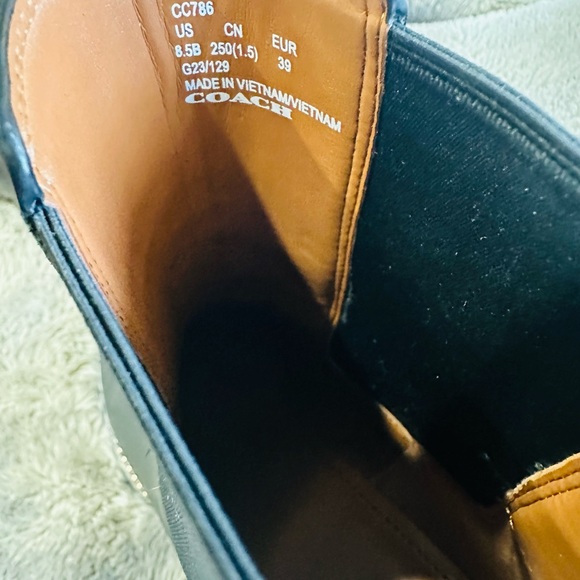 Coach Black and Gold  Ankle Boots - Picture 2 of 6